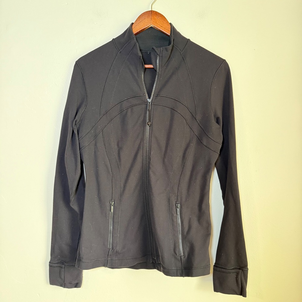 Lululemon Define Jacket Luon Slim Fit Full Zip Athletic Jacket Size 10 Black